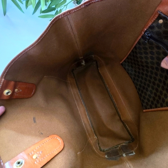 Celine Tan and Brown Tote Bag - Picture 10 of 13